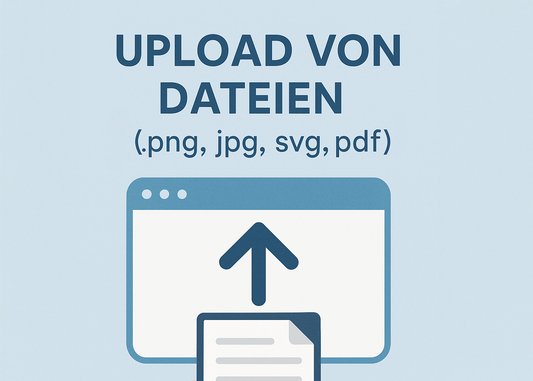 Upload von Dateien (Bilder, Logos, Grafiken) für Etiketten